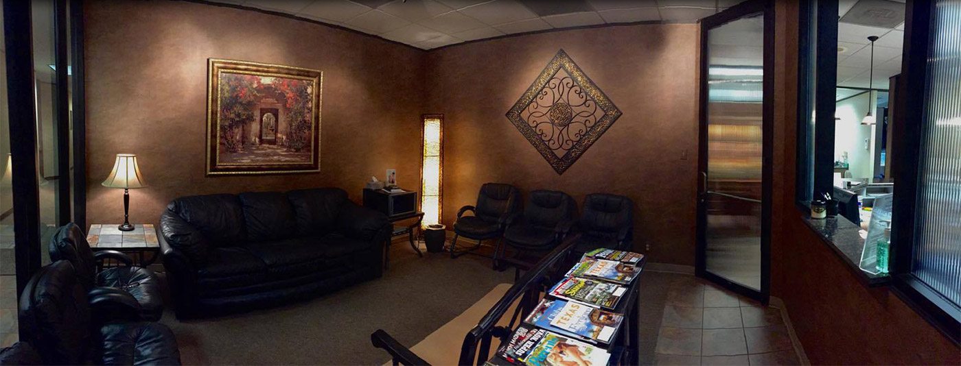 Reception area in Midland Texas dental office