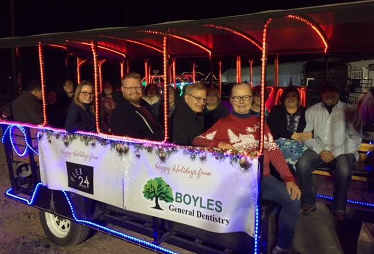 Boyles General Dentistry team on holiday trolley