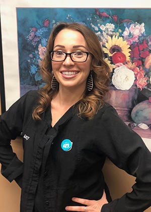 Dental hygienist Amy