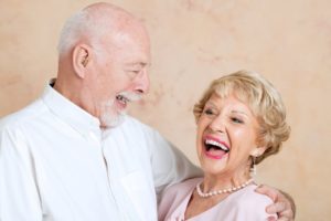 Smiling senior couple. 